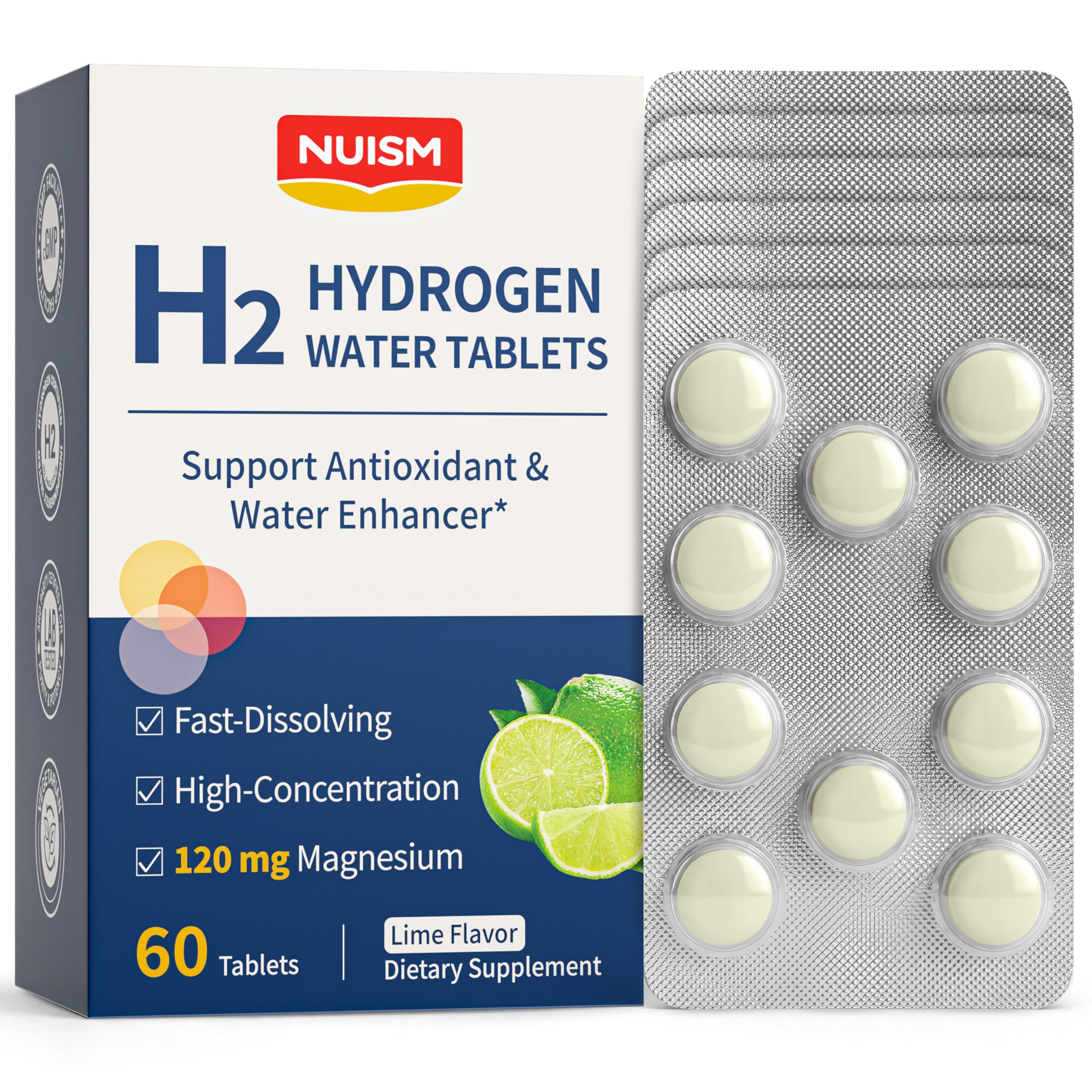 Amazon.com: Nuism Molecular H2 Hydrogen Water Tablets - 16 PPM
